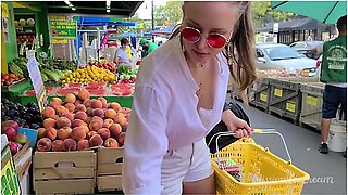 College Girl Caught Braless, Voyeurs Pov