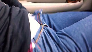 Car Fun in Sexy Lingerie