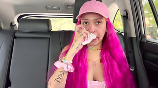 Blowing My Nose in the Car POV Digging for Gold Boogers
