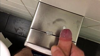Public Restroom Handjob and Masturbation Compilation