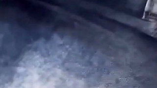 Playing with a Wet Jeans in Shower