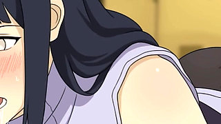 Hinata's Little Pussy Gets Creampied - Naruto: Kunoichi Trainer - Naruto Anime Hentai Porn Game