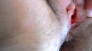 rubbing wife's clit playing and spreading for cum