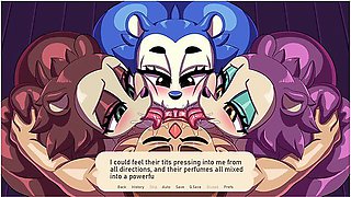 Foursome With Three Busty Phat Ass Furrys!!! - Waifu Crossing