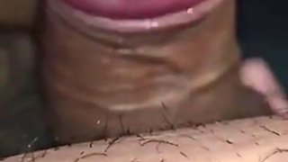 Step mom continue sucking step son dick after he cum