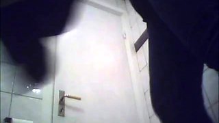 Brunette amateur teen toilet ass hidden cam voyeur