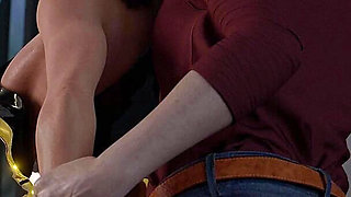 Hot MILF Secretary Having Sexual Affair with an Ugly Oldman Staff