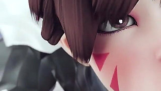 Receiving Enormous Facial After Intense Anal Cumshot Her Throat