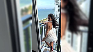 Flashing on the Balcony While You Worship My Body, Slave