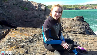 Triple Wetsuit Layer Fetish Vibrator Cum Play in Full Neoprene