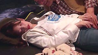 CAMPING Small Breasted Newly Wed Wife Gangbanged Creampied