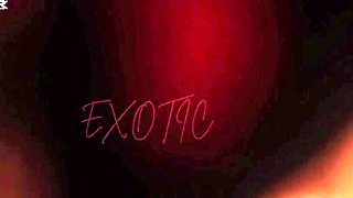 Phat Culo Ebony Cougar in Cool Crimson Undergarments Solo Ejaculation Onanism - Mara Exotic