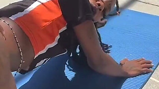 Ebony Slut Fucks Coach for Spot on Team