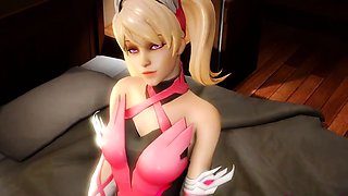 3D beauty offers up perfect tight pussy for hardcore fucking