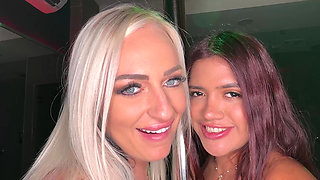 Private Lesbian Stripper Show - Elana Bunnz and Alice Thunder