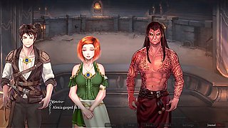 Big boobs and a curvy caboose in a steamy manga porn group scene