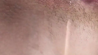 Dildo in My Hairy Creamy Pussy, Finger in Hot Tight Asshole!