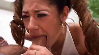 The moaning sound of vagina rain in German facial passion
