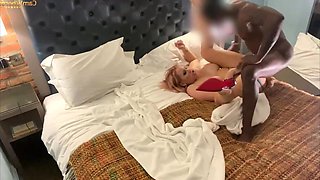 Busty horny wife interracial porn video