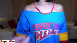 Petite Thai ladyboy teenage Lily Koh shagged