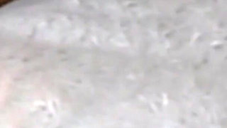 White Thong and Large Moist Labia