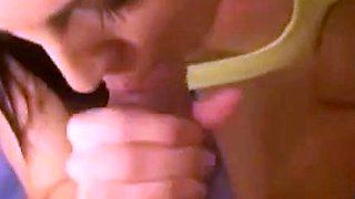 Amateur Slut Sucks and Swallows