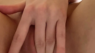 Horny Kaia Rai decided to destroy her juicy shaved pussy slit