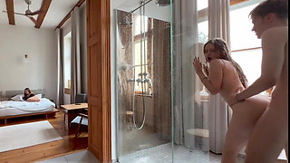 She Didn't Mind to Join Them! - Amateur Group Fuck