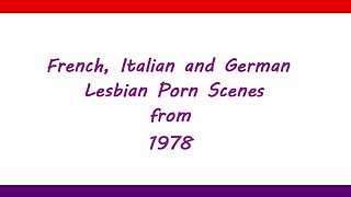 French, Italian and German lesbian scenes from 1978 part 01