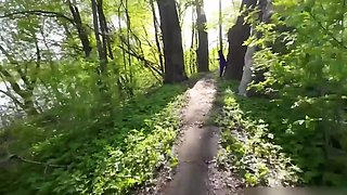 Doggy-fucked a Lovely Busty Brunette Russian MILF And Fed Her With My Cum In the Forest