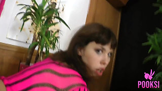 Full Video! All natural young nympho Karen B likes to get her hot ass rimmed and fucked