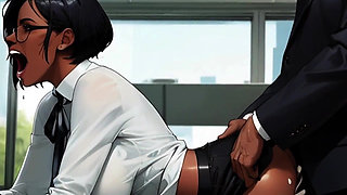 Beautiful Exotic Women Get Fucked at Their Desks
