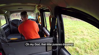 Arousing Dick Hungry Cheating Girlfriend in Fake Taxi