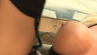 Busty Unleashed Scene-1_busty Blonde MILF Stacey Saran Enjoys Fucking in Lingerie with Her Client in the Workshop