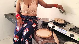 First Time Anal with Cute Indian Girl Sagita Sharm - Raw Kitchen Fuck in HD