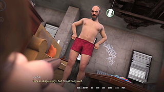 In Security- Luna's Second Day as a Slutty Maid for Pervert Gary