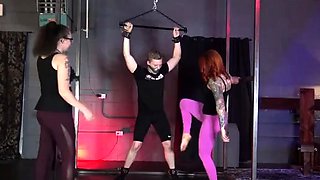 Mistress Nicci And Goddess Neptune – Ball Busting A Slave