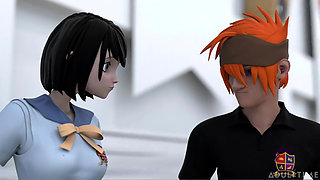 Hentai Sex College 2nd Semester Part 2 - Big Titty Hentai Babes Scissor After Their Competition