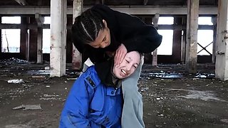 Horny teen cutie outdoor masturbation