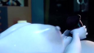 3d nightmare bitch riding on the big cock and getting plowed