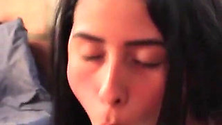 This Beautiful, Skinny Maid with Small Tits Gets Her Pussy Filled with Cum