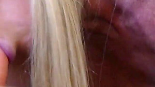 Orgasm Cowgirl Fucking & Dildo Blowjob with Dress Hitched up