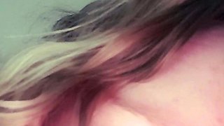 Dirty Blonde Mommy Big Boobs Smokes Masturbate
