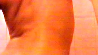 Amateur young teen solo masturbation on her livingroom