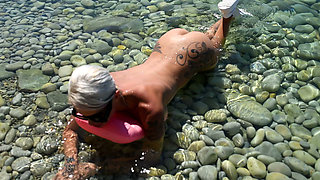 My Sexy Beauty Is Sunbathing on a Nudist Beach