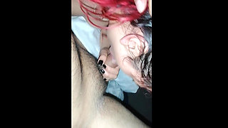 Latina Colombian Teen Peliroja Gives Me a Rich Blowjob Pumps My Milk