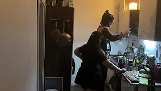 Kitchen Fetish Squirting Madness - Mature Sluts Drenched Everywhere