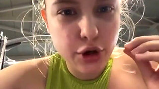 Training and Masturbate in the Gym