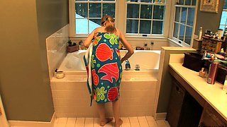 Small tit girl Georgia Jones masturbating in panties