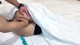 Stepdad Catches Teen Stepdaughter Masturbating and Teaches Her How - Amateur Homemade Russian HD